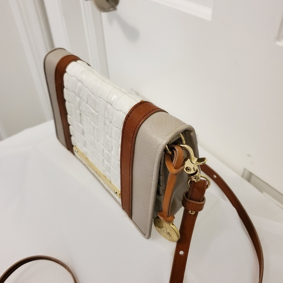 Brahmin DUXBURY Leather Crossbody/Clutch/Wallet, Classic Versatile - Picture 4 of 9